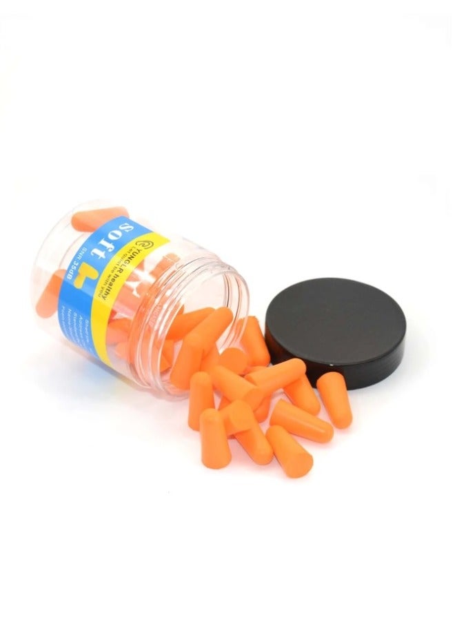 سوفت سدادات اذن اسفنجية فائقة النعومة مكونة من 15 زوج - سدادات اذن مريحة للحد من الضوضاء 35 ديسبل للنوم والشخير والسفر والحفلات الموسيقية والدراسة والضوضاء الصاخبة - Image 2