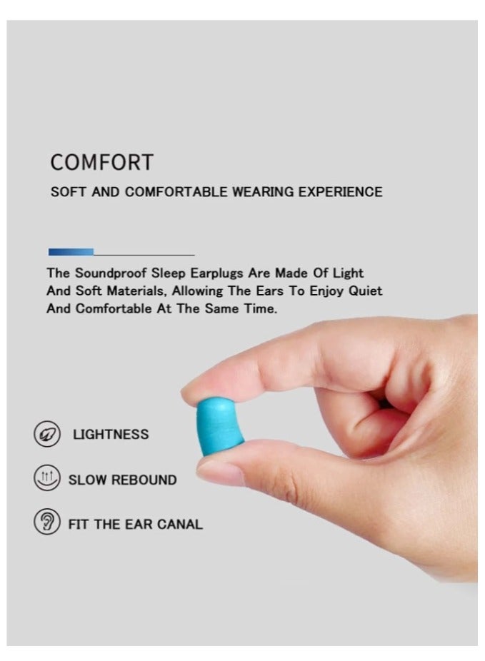 سوفت سدادات اذن اسفنجية فائقة النعومة مكونة من 15 زوج - سدادات اذن مريحة للحد من الضوضاء 35 ديسبل للنوم والشخير والسفر والحفلات الموسيقية والدراسة والضوضاء الصاخبة - Image 4
