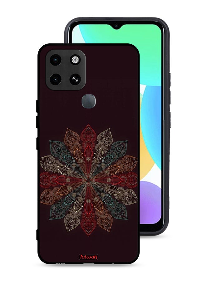 Tolwak Infinix Smart 6 Protective Case Cover Mandala Flower Art - Image 1