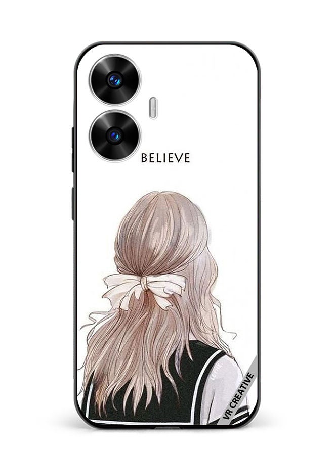 VR CREATIVE Protective Case Cover For Realme C55 Believe With Girl Design Multicolour - Image 1