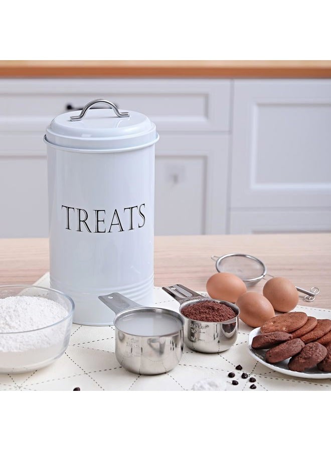 Brightalk Treat Jar with Lid, Counter Top Canister Decorative Storage Container for Farmhouse Kitchen - Image 5