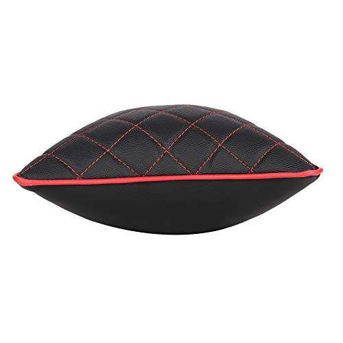 AUTOFIT Premium Black and Red Double Quilted Car Cushion Set of 2 Universal for All Cars - Image 5