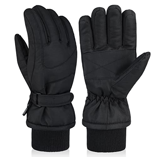 DARCHEN 3-12 Kids Snow Gloves Boys Winter Waterproof Ski Snowboarding Insulated Warm Windproof Cold Weather Sports Age Girls Years Olds - Image 1