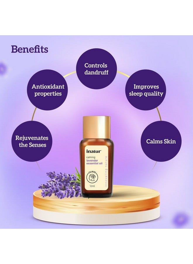inatur Lavender Essential Oil | 100% Pure & Natural Steam distilled Lavandula angustifolia| Therapeutic grade | Multipurpose use for skin, hair, Aromatherapy & Diffuser| Promote Better Sleep | 12ml - Image 3