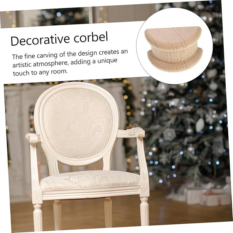 Khaki Roman Column Carving Onlays 4 5X3X2 CM 20pcs Furniture Wall Cabinet Decor - Image 5