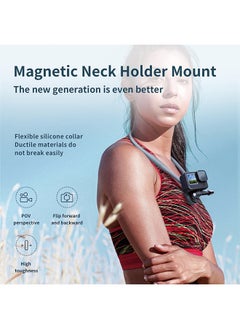 TELESIN TELESIN Plus Magnetic Neck Mount with Phone Clip Vertical Adapter Kit, Necklace Holder Lanyard Strap for GoPro 12 11 10 9 Insta360 X3 X4 Ace Pro DJI Action 4 Osmo Pocket 3 Bike Motorcycle Accessories  - Image 2