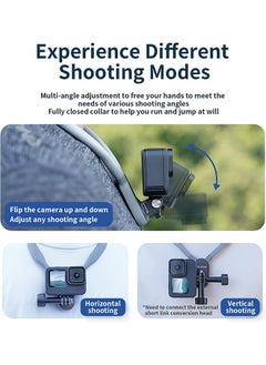 TELESIN TELESIN Plus Magnetic Neck Mount with Phone Clip Vertical Adapter Kit, Necklace Holder Lanyard Strap for GoPro 12 11 10 9 Insta360 X3 X4 Ace Pro DJI Action 4 Osmo Pocket 3 Bike Motorcycle Accessories  - Image 3