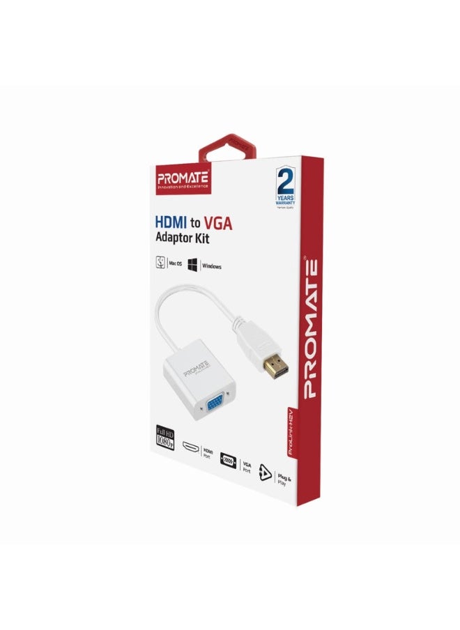 Promats Promate proLink-H2V HDMI® to VGA Adaptor Kit  - Image 2