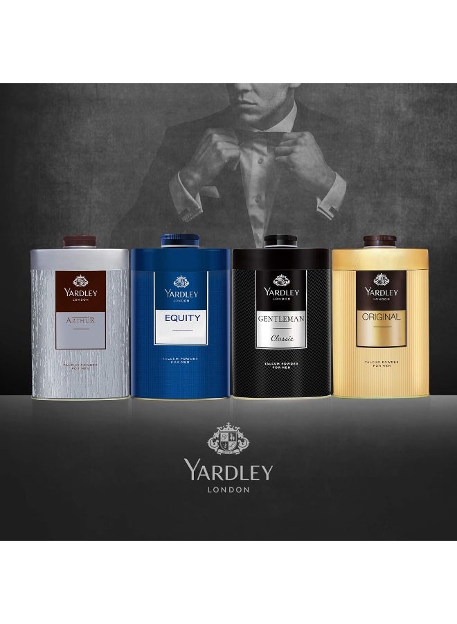 Yardley London Twin Talc Men- (2X250gm) Clasic + Arthur – Premium Men's Grooming Essentials - Image 5