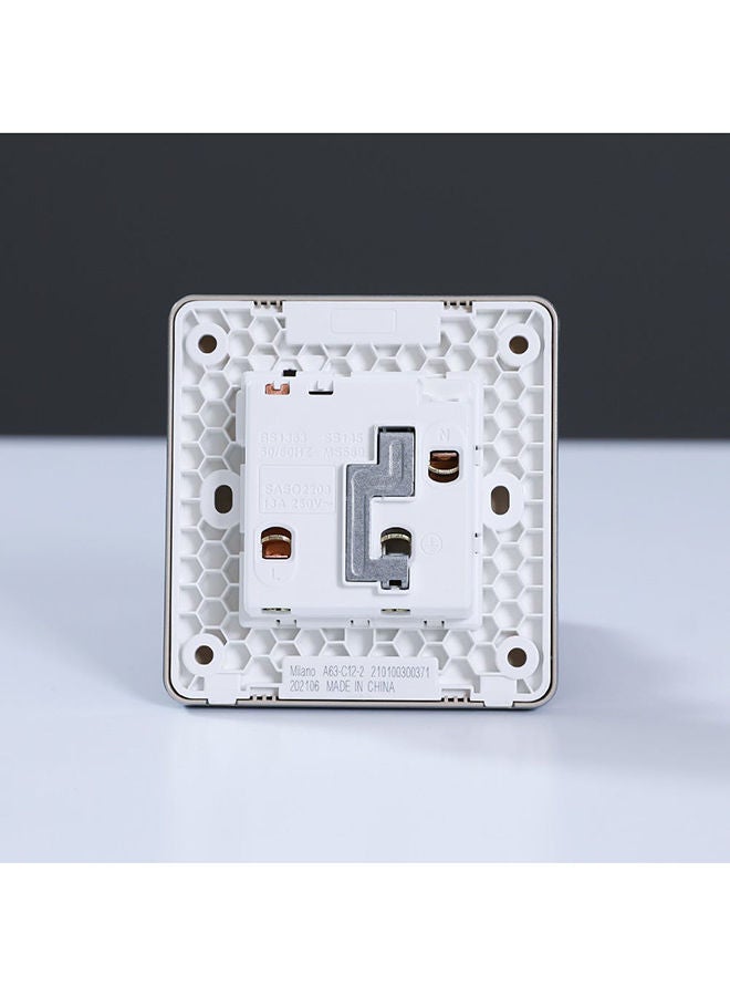 Danube Home - Milano 13A Single Switched Socket With Led Indicator Sl Ps - Image 4