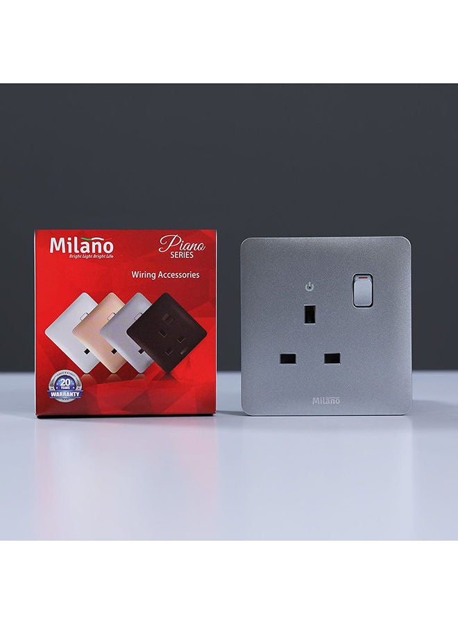 Danube Home - Milano 13A Single Switched Socket With Led Indicator Sl Ps - Image 3