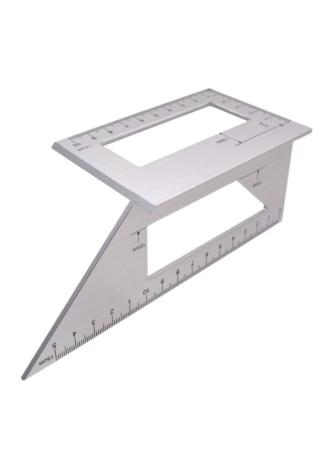 1PC Multifunctional Aluminum Woodwork Scriber T Ruler Multifunction Square 45/90 Degree Gauge Angle Ruler Measuring Woodworking Tool 