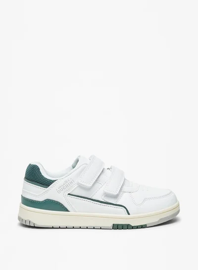 Mister Duchini Boys Panelled Sneakers with Hook and Loop Closure
