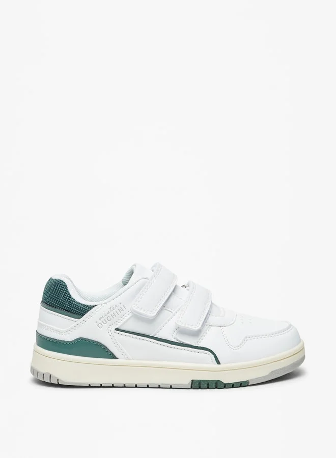 Mister Duchini Boys Panelled Sneakers with Hook and Loop Closure