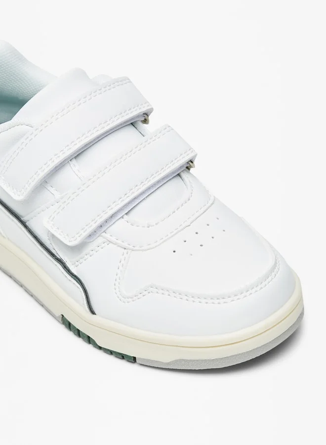 Mister Duchini Boys Panelled Sneakers with Hook and Loop Closure