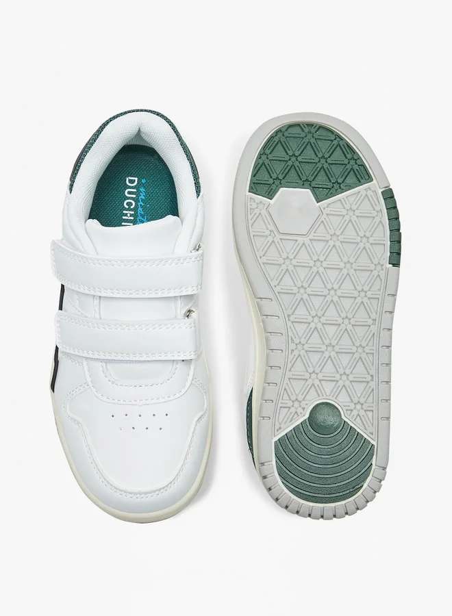 Mister Duchini Boys Panelled Sneakers with Hook and Loop Closure