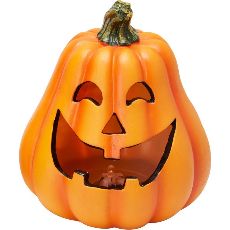 Koopman Pumpkin Decoration with LED – 14x15cm Assorted Halloween Ornament, Holiday Seasonal Decor for Home, Tabletop & Festive Display - Image 3