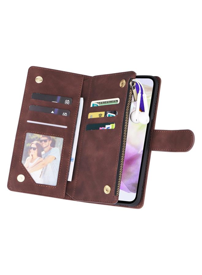S-TOP Case For Samsung Galaxy A26 5G Multifunctional Frosted Zipper Wallet Leather Phone Case - Image 5