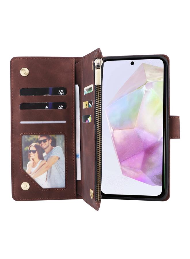 S-TOP Case For Samsung Galaxy A26 5G Multifunctional Frosted Zipper Wallet Leather Phone Case - Image 4