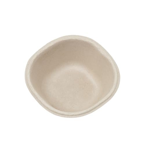 SANWALSA [120 ml, 50 Count, Square, Beige Disposable Bagasse Bowls | Eco-Friendly Sugarcane Paper Bowl for Wedding, Party, Cafes | Ideal for Soups, Dal, Ice-Cream & Desserts - Image 1