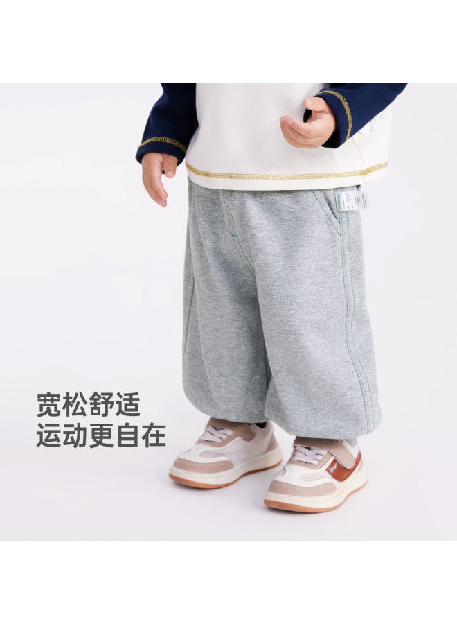 One-piece Fleece] Baby Soft Pants Autumn Winter Boys Sweatpants Casual Warm Outdoor Children's Sports Pants Girls - Image 5