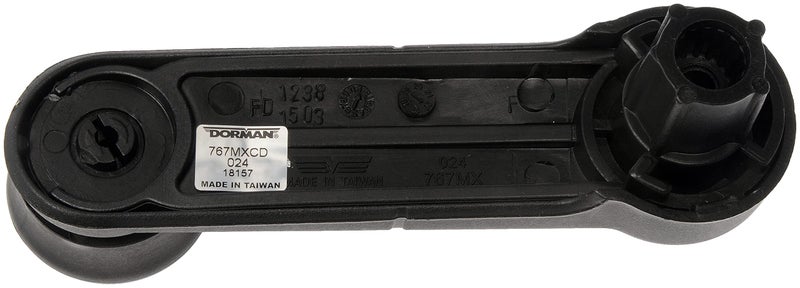 Dorman مقبض كرانك نافذة دورمان 767MX متوافق مع موديلات فورد/لينكولن/مازدا المختارة، أسود - Image 2