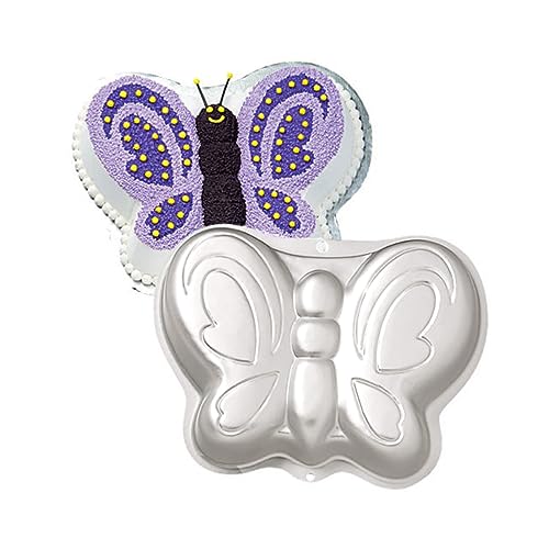 TinLeJa Cake Decorator Preferred Butterfly Shaped Birthday Party Cake Pan, 3D Aluminum Cake Decorating Mould Baking Pan Kitchen Supplies - Image 1