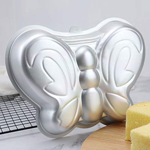 TinLeJa Cake Decorator Preferred Butterfly Shaped Birthday Party Cake Pan, 3D Aluminum Cake Decorating Mould Baking Pan Kitchen Supplies - Image 4