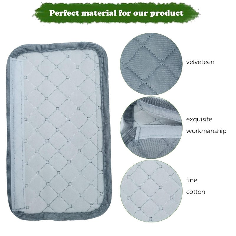 tecooller Car Seat Belt Cover Pad, 5 Pcs, Seatbelt Covers for Car Accessories, Soft Material, Car Seat Strap Pads, Gray 10.63 inches, Applicable for All Vehicles, Comfort for Neck Shoulders (5-Gray) - Image 4