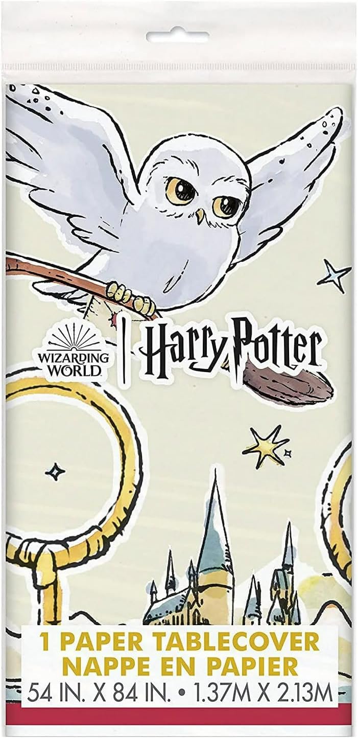 Unique غطاء طاولة ورقي مستطيل هاري بوتر 54 × 84 عنصر أساسي لحفلات السحرة السحرية مثالي لأعياد الميلاد والاحتفالات ذات الطابع الخاص  1 قطعة - Image 4