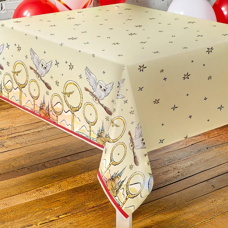 Unique غطاء طاولة ورقي مستطيل هاري بوتر 54 × 84 عنصر أساسي لحفلات السحرة السحرية مثالي لأعياد الميلاد والاحتفالات ذات الطابع الخاص  1 قطعة - Image 3