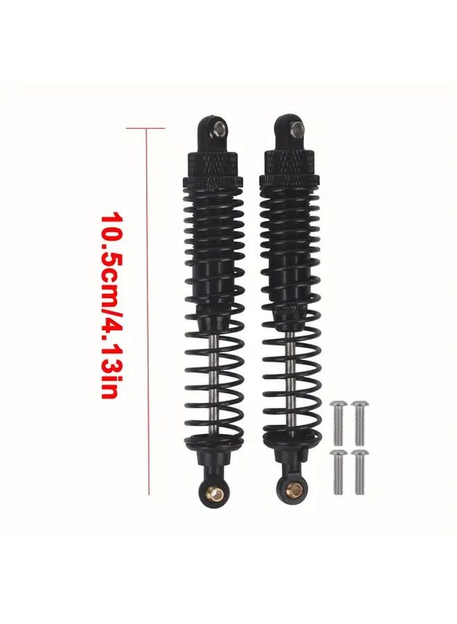 Rcaidong 2pcs 105mm Black Aluminum Oil Shocks Absorbers For 1 10 RC Crawler Car Off Road - Image 1