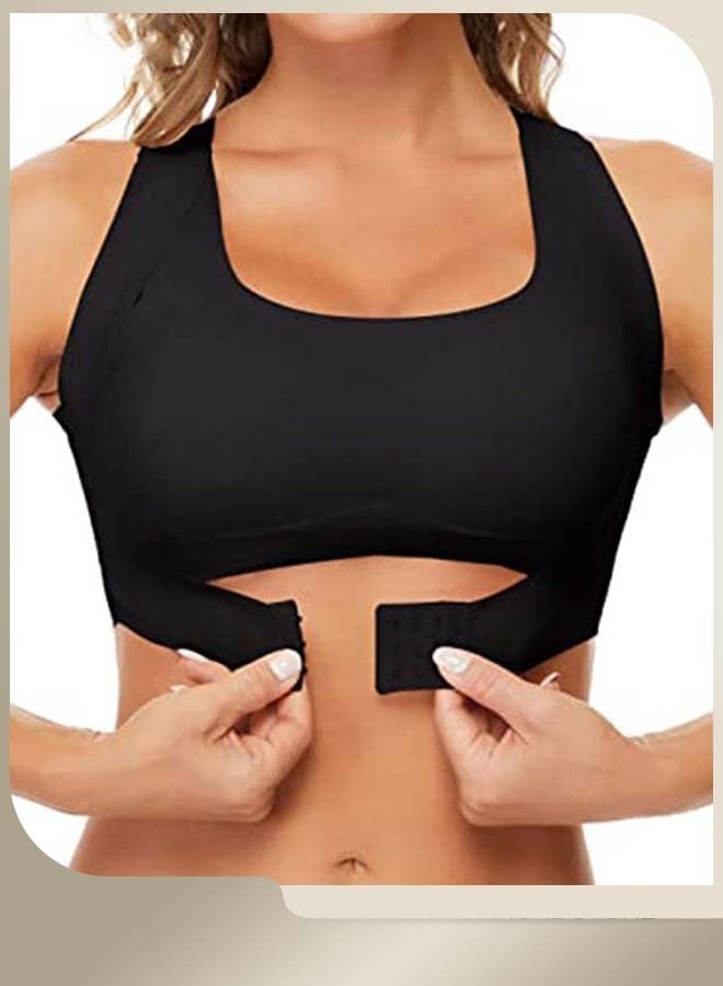 2 Pack Women's Bras, Seamless Front Closure Bras, Womens Underwear Push-up Bras, Lingerie Shaper Support Tops With Back X Strap, Female Posture Correction Bra, Lifting Bras, Full-Coverage Cups Sleep Bras, Everyday Bras - Image 5