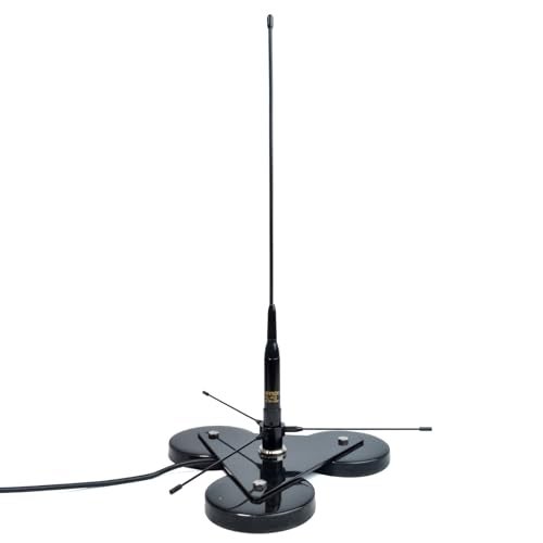 UAYESOK VHF/UHF Mobile Base Antenna Ground Plane Mount Kit, PL259 to SO239 Adapter, 2m/70cm 136-174MHZ/400-470MHZ - Image 4