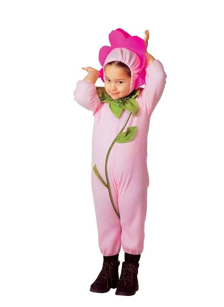 Kids Pink Flower Costume – Adorable Blossom Dress-Up Outfit for Girls