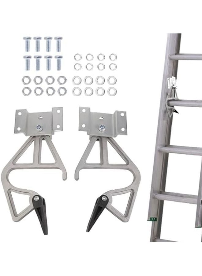 2Pcs Aluminum Ladder Lock Kit For 28 11 Rung Extension Ladder Accessories - Image 1