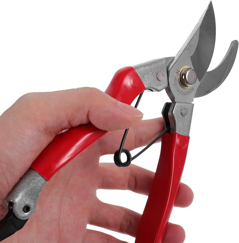 CHILDWEET Heavy-duty Garden Pruning Shears and Plant Scissors with Curved Blades, Non-slip Handle for Outdoor Flower and Branch Cutting, Manual Garden Clippers for Precise Stem Trimming - Image 4