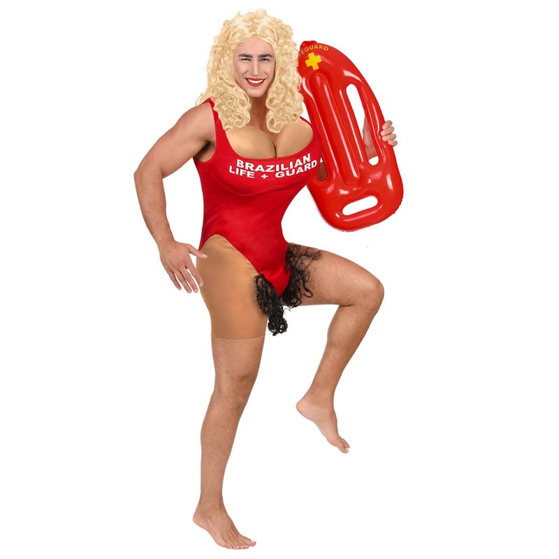W WIDMANN MILANO Party Fashion W WIDMANN MILANO Party Fashion Fancy Dress Costume Mens Male California Life Guard Adult Outfit XL - Image 1
