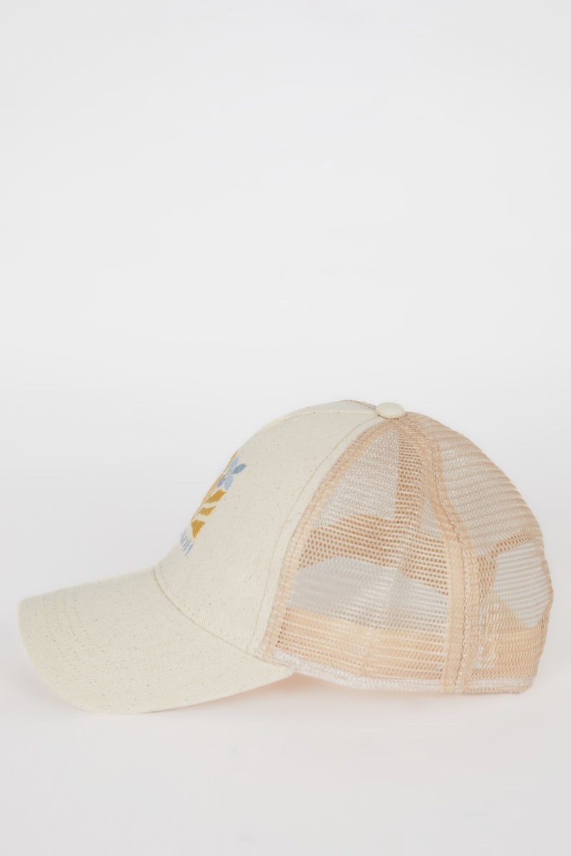 DeFacto Woman Label Printed Woven Baseball Basketball Cap  - Image 4