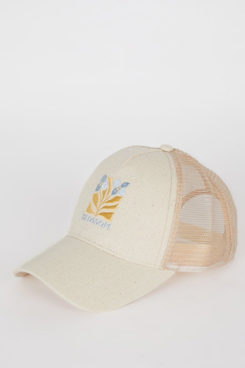 DeFacto Woman Label Printed Woven Baseball Basketball Cap  - Image 1