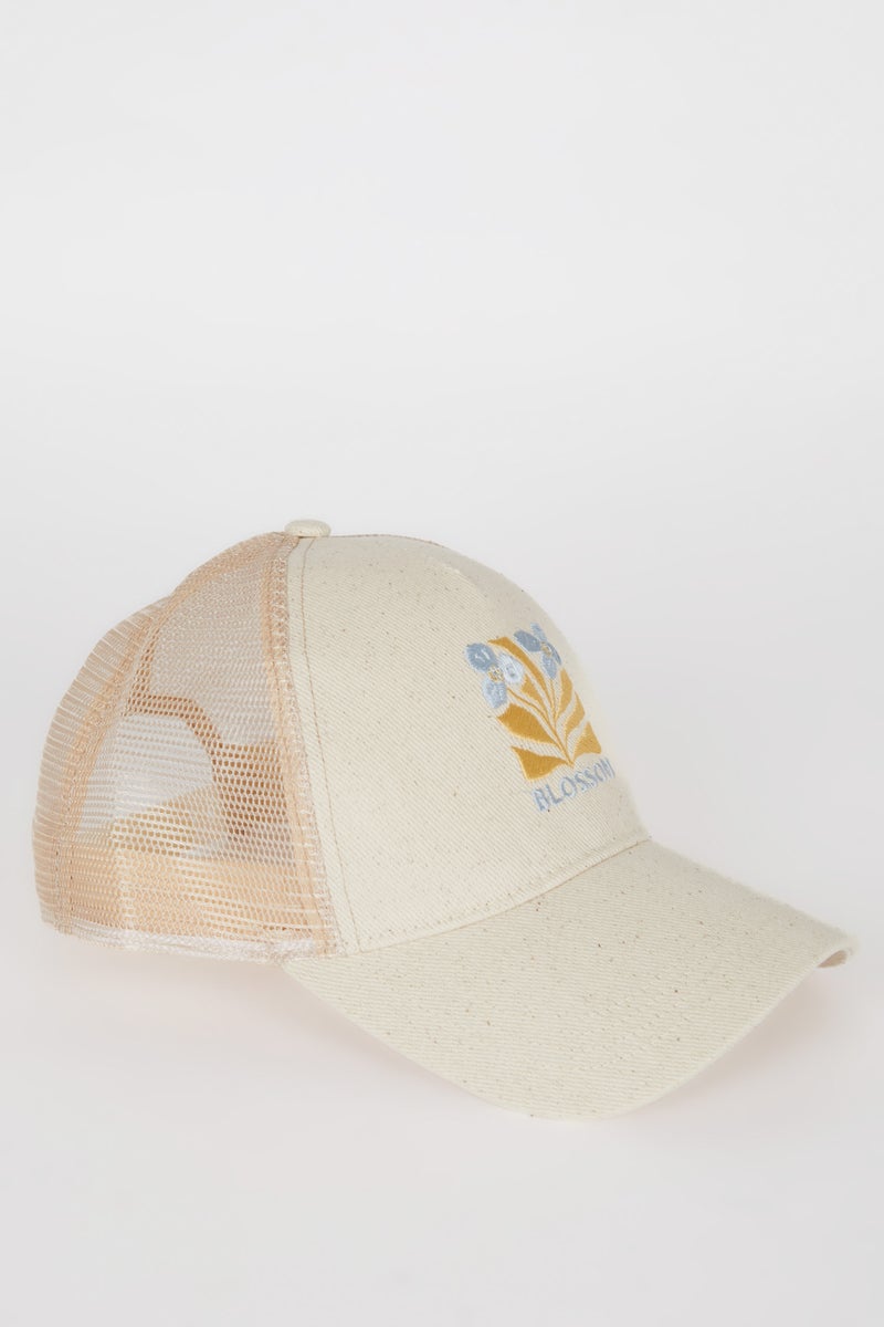 DeFacto Woman Label Printed Woven Baseball Basketball Cap  - Image 2
