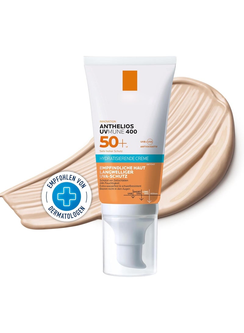 Anthelios UVMune 400 SPF50+ Tinted Hydrating Face Sunscreen 50ml - Image 1