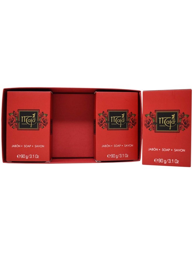 Myrurgia Maja By Myrurgia For Women. Setset Of 3 Soaps And All Are 3.1 Oz  - Image 4