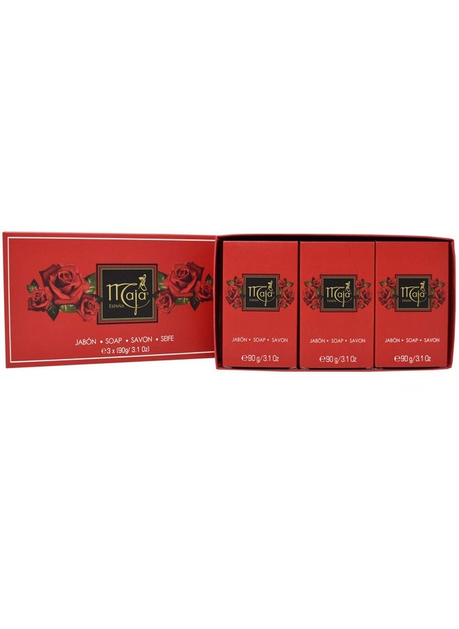 Myrurgia Maja By Myrurgia For Women. Setset Of 3 Soaps And All Are 3.1 Oz  - Image 3