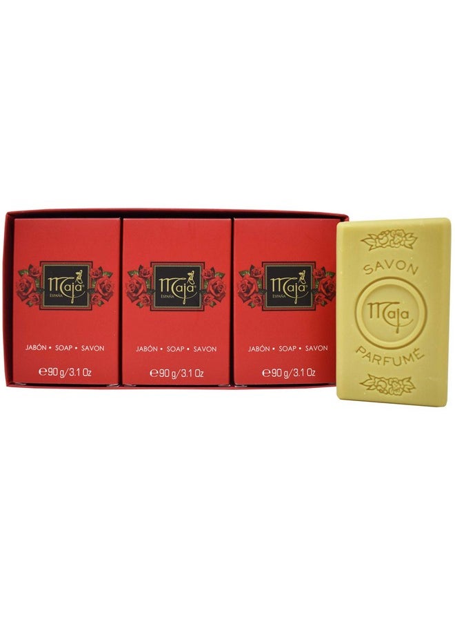 Myrurgia Maja By Myrurgia For Women. Setset Of 3 Soaps And All Are 3.1 Oz  - Image 2