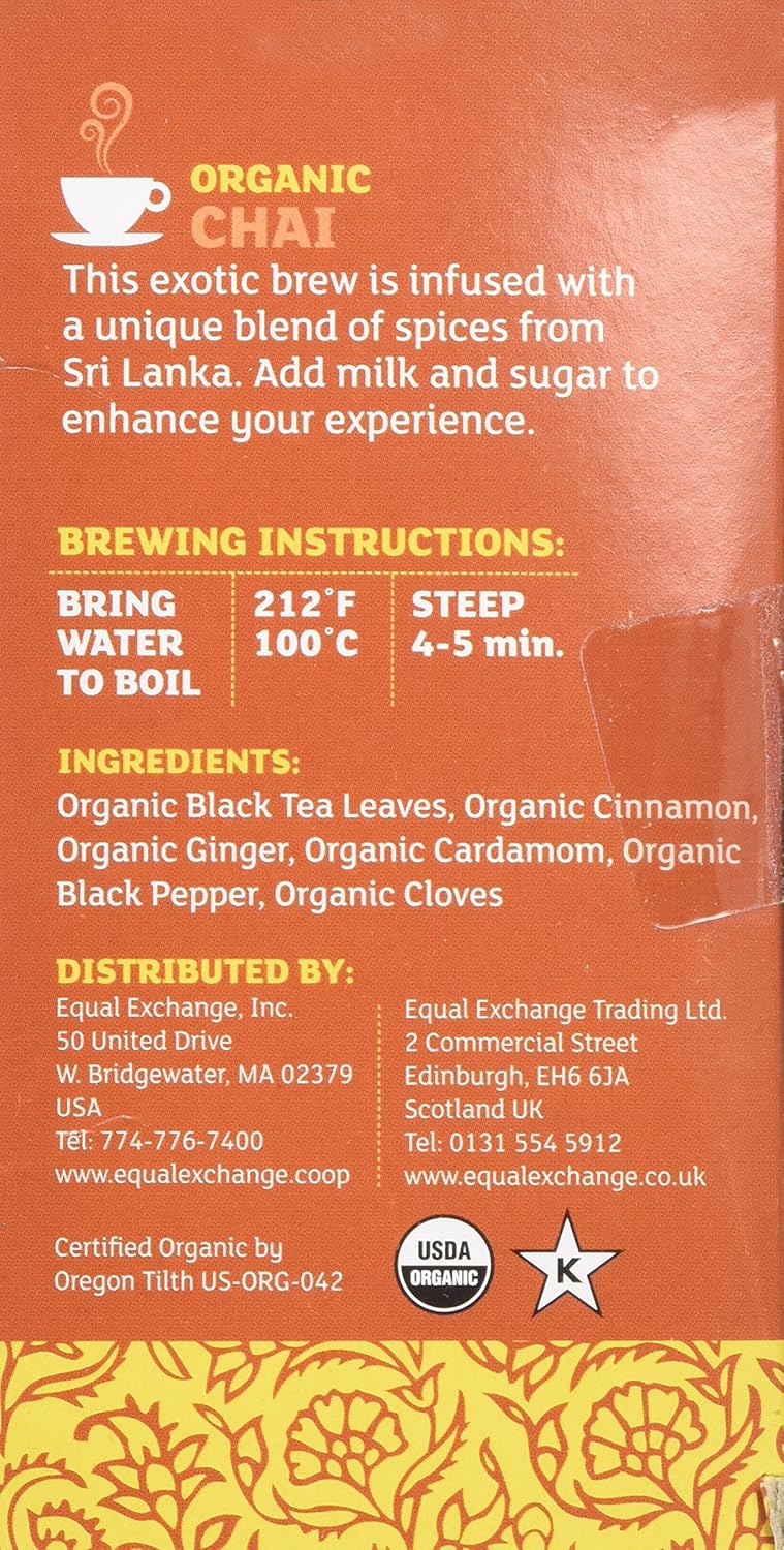 Equal Exchange Organic Chai Tea - Pack of 3 - Image 2