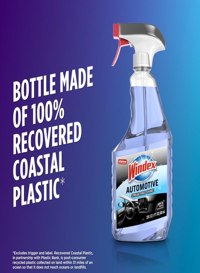 Windex Automotive Car Window and Glass Cleaner, Streak-Free Shine for Car Glass Exteriors, Tinted Windows, and Interior Electronics, 23 fl oz - Image 3
