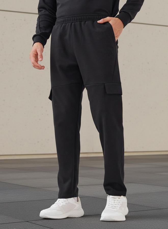 Active Men Regular Fit Cargo Joggers with Pockets - Image 1