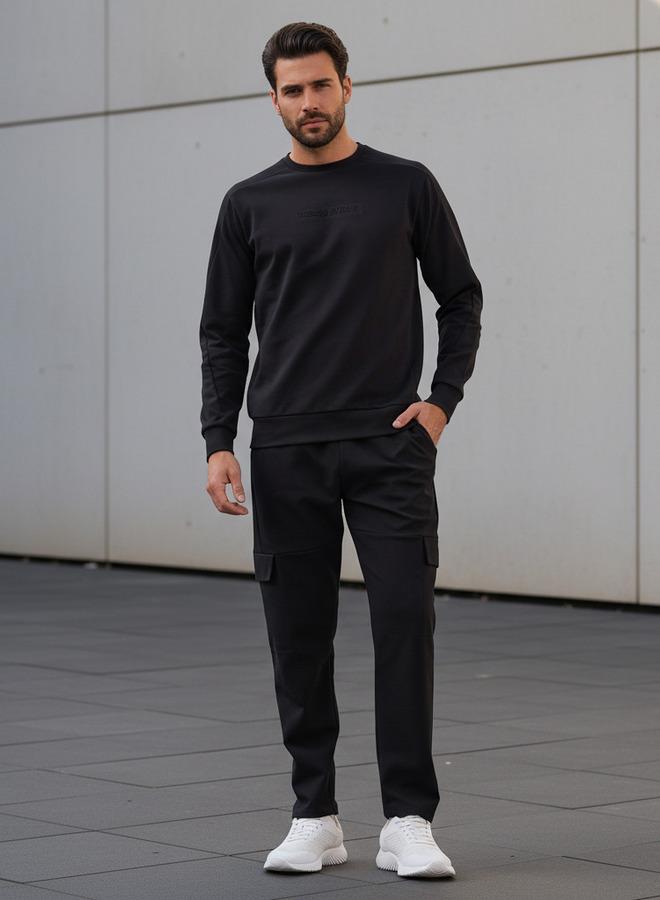 Active Men Regular Fit Cargo Joggers with Pockets - Image 2