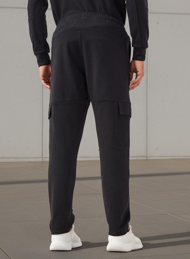 Active Men Regular Fit Cargo Joggers with Pockets - Image 3